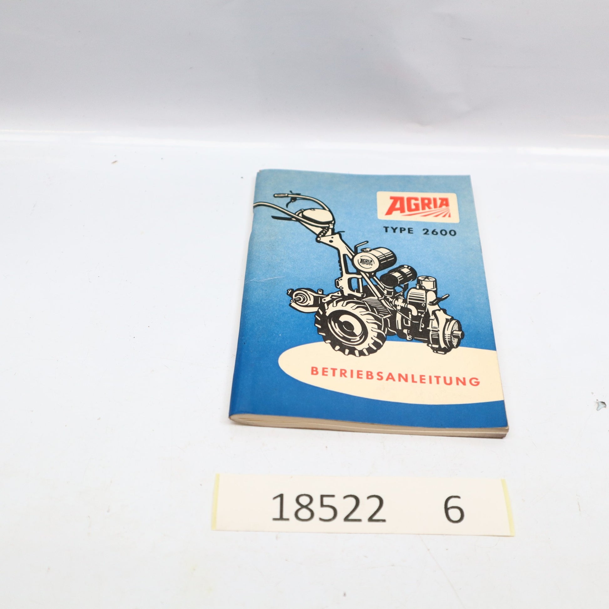Agria Typ 2600 Betriebsanleitung
