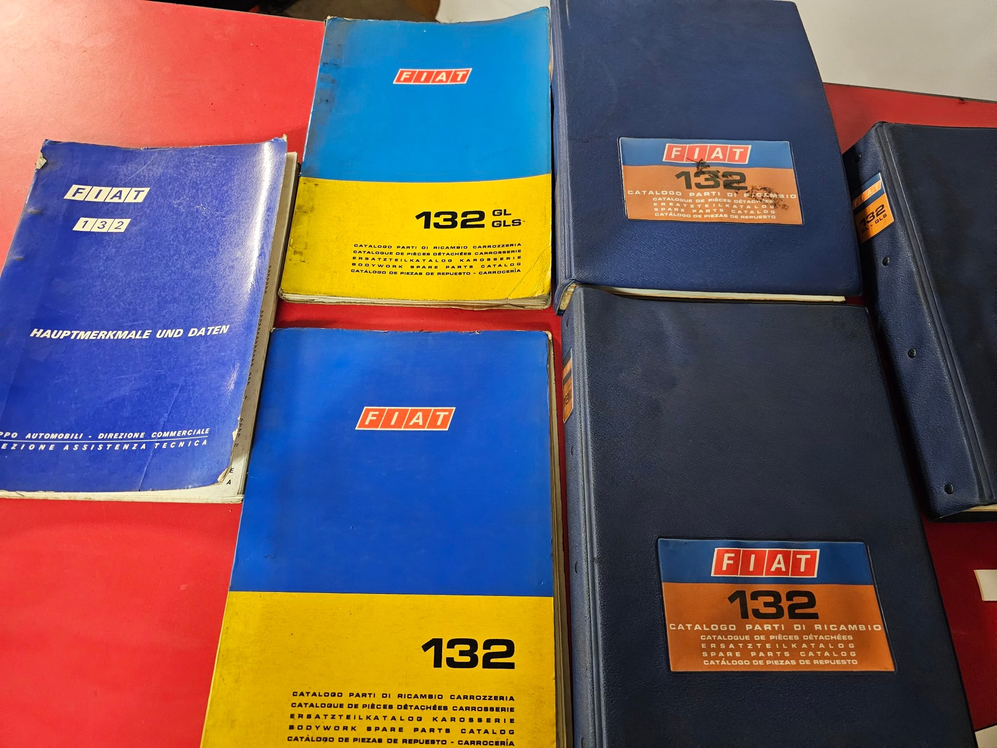 Fiat 132 Werkstatt Handbuch Ersatzteil Katalog