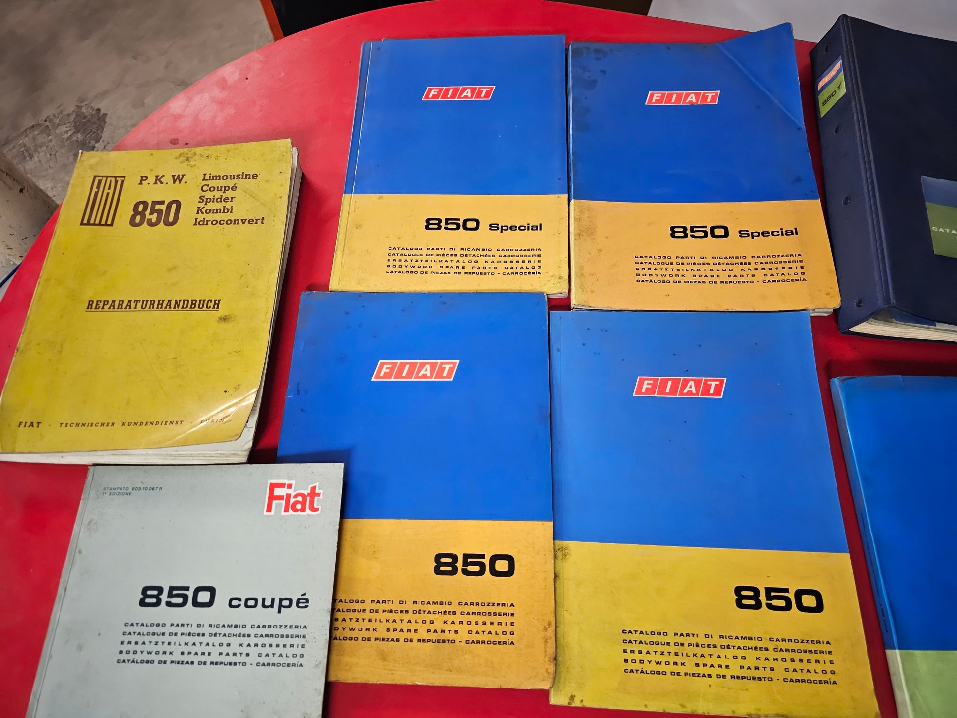 Fiat 850 Reparaturanleitung Werkstatt Handbuch Ersatzteil Katalog