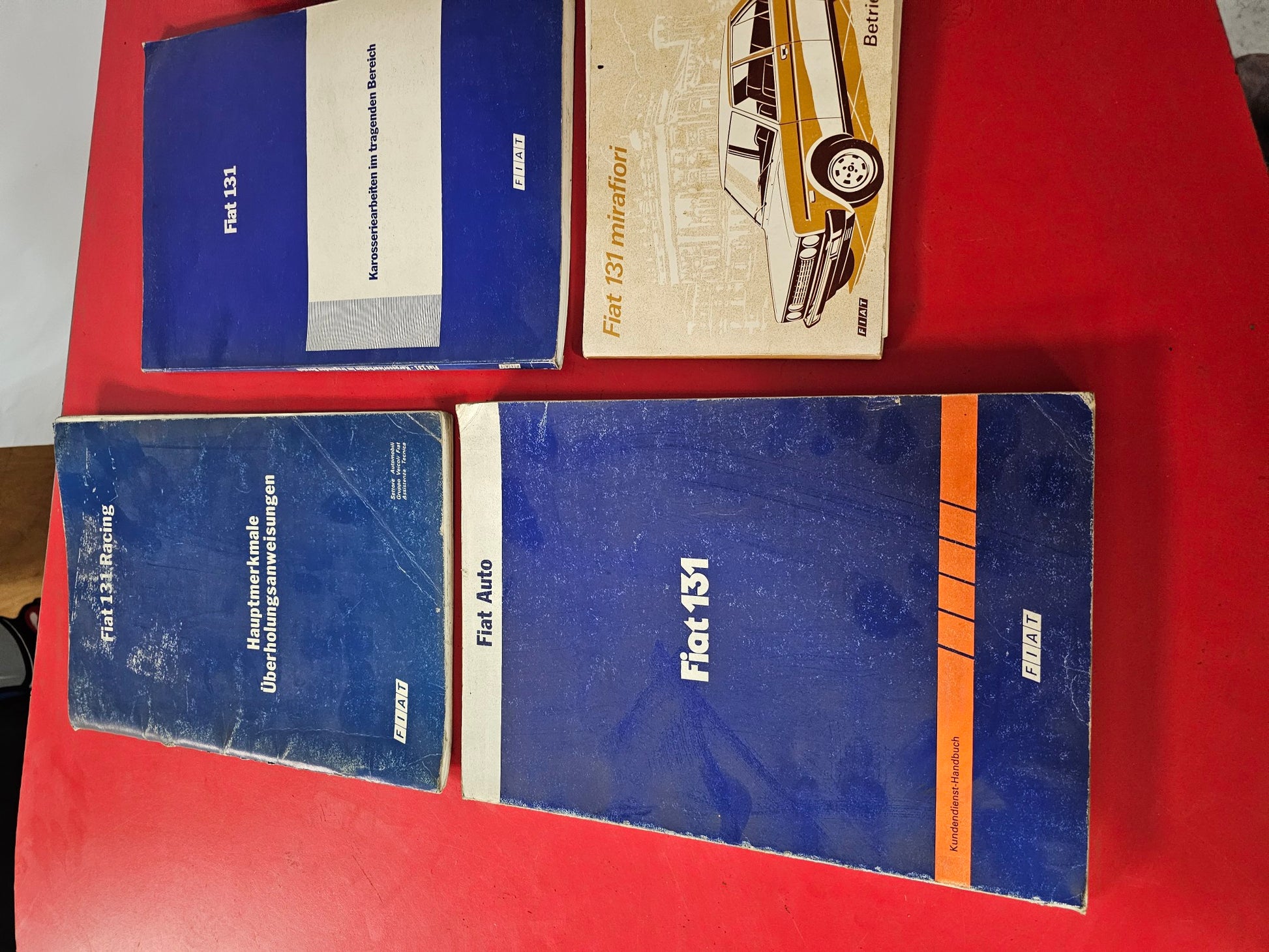 Fiat 131 Reparaturanleitung Werkstatt Handbuch Ersatzteil Katalog