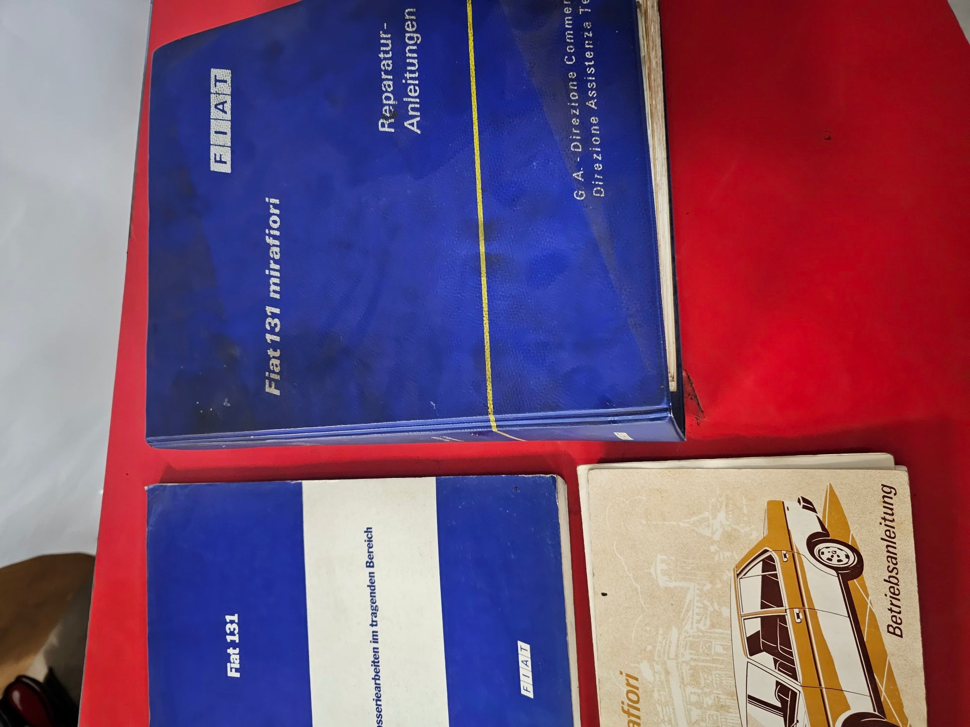 Fiat 131 Reparaturanleitung Werkstatt Handbuch Ersatzteil Katalog