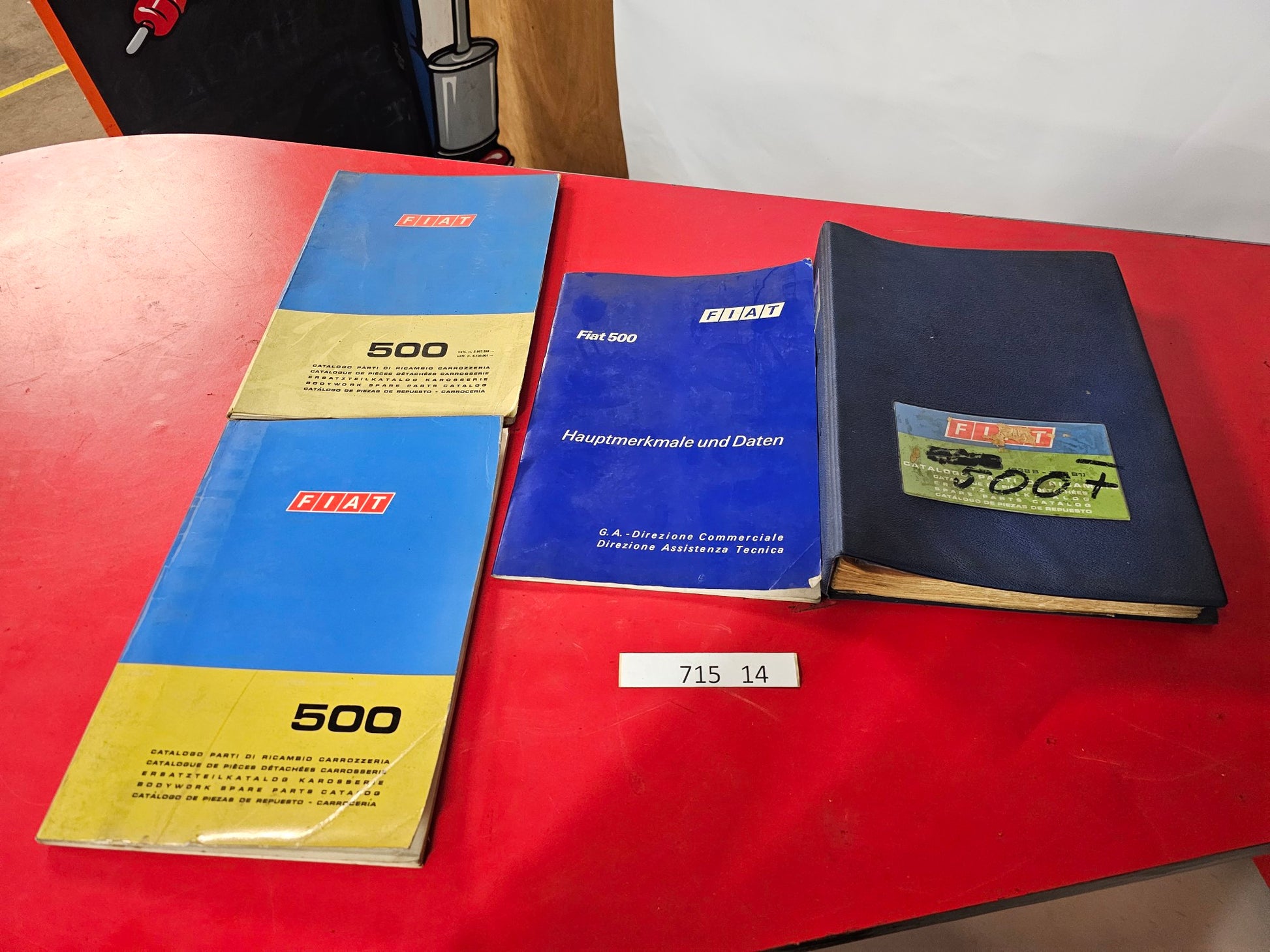 Fiat 500 Ersatzteil Katalog Werkstatt Handbuch