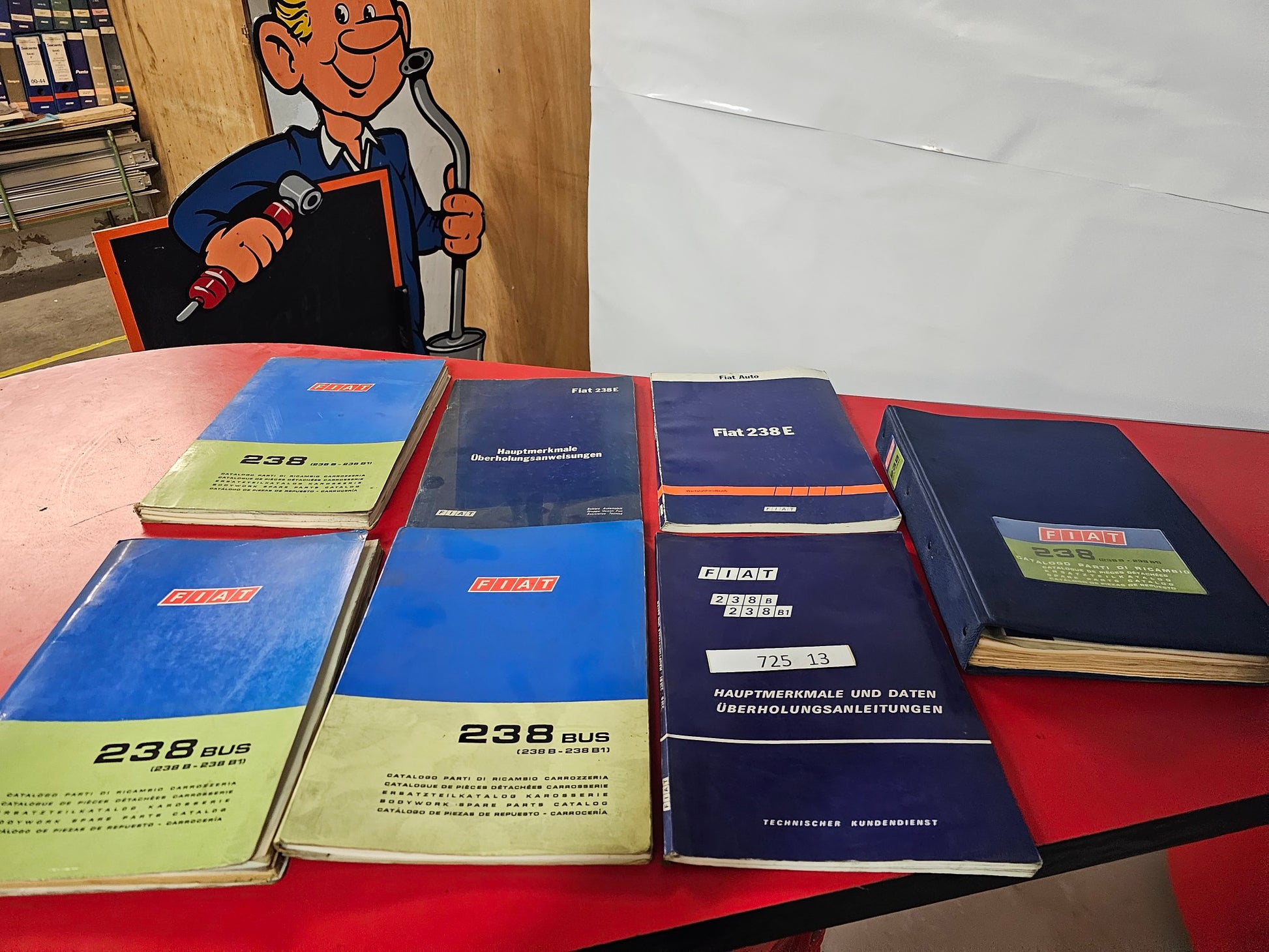 Fiat 238 Reparaturanleitung Werkstatt Handbuch Ersatzteil Katalog