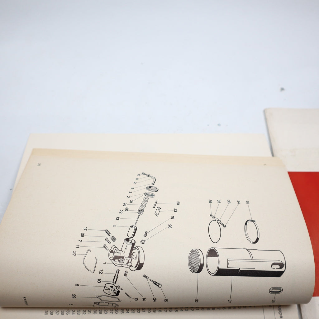 Kreidler Florett Ersatzteilliste Konvolut