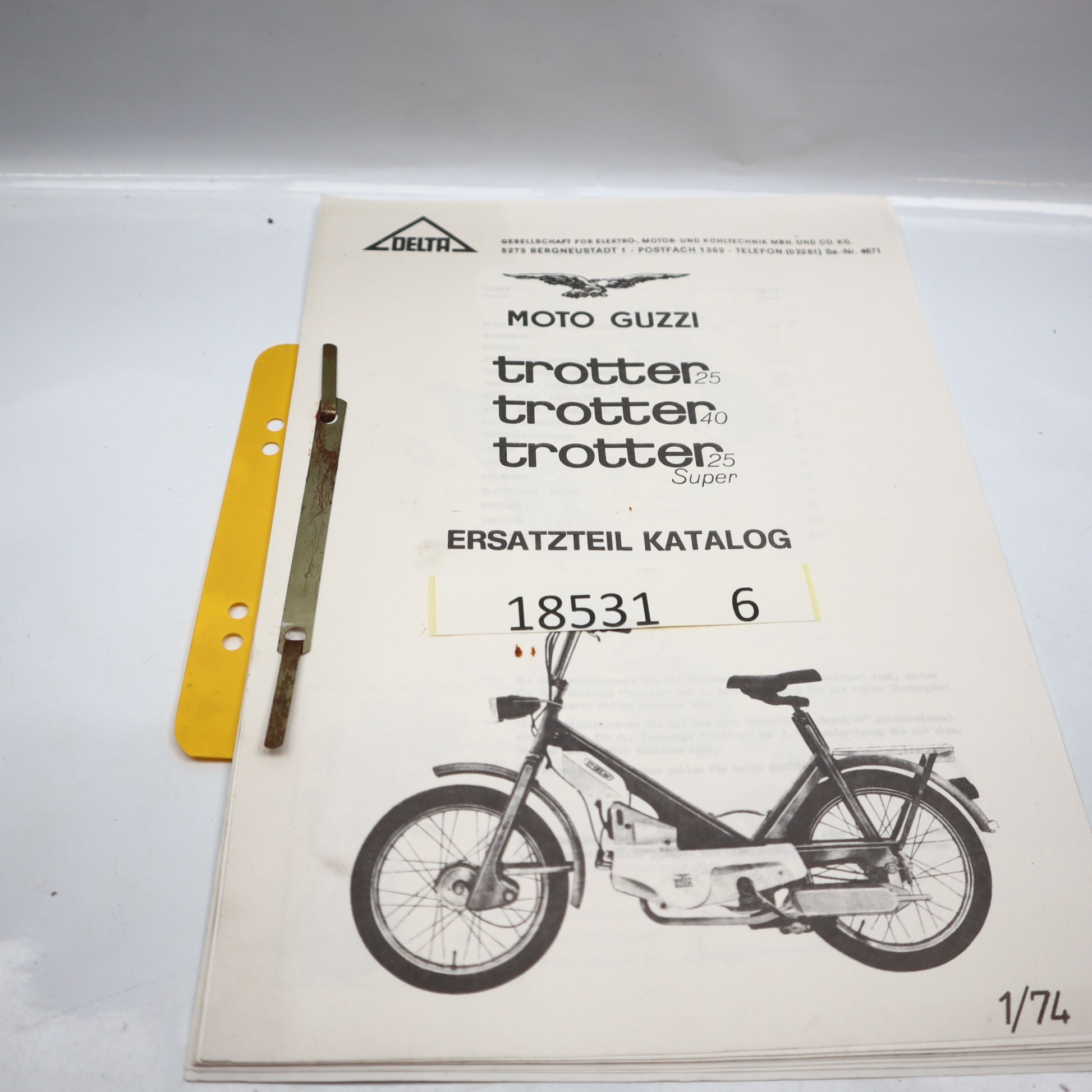 Moto Guzzi Trotter Ersatzteilkatalog