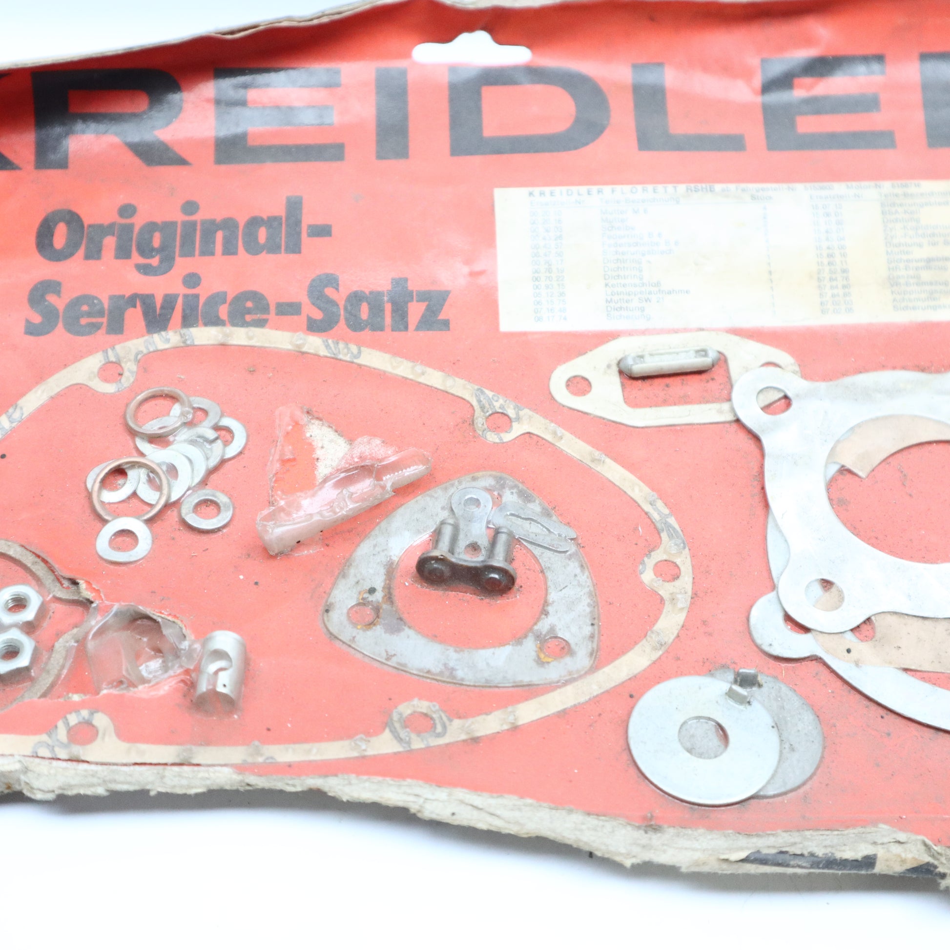 Kreidler Florett RS 5 Gang Motor Dichtungen NOS Neu
