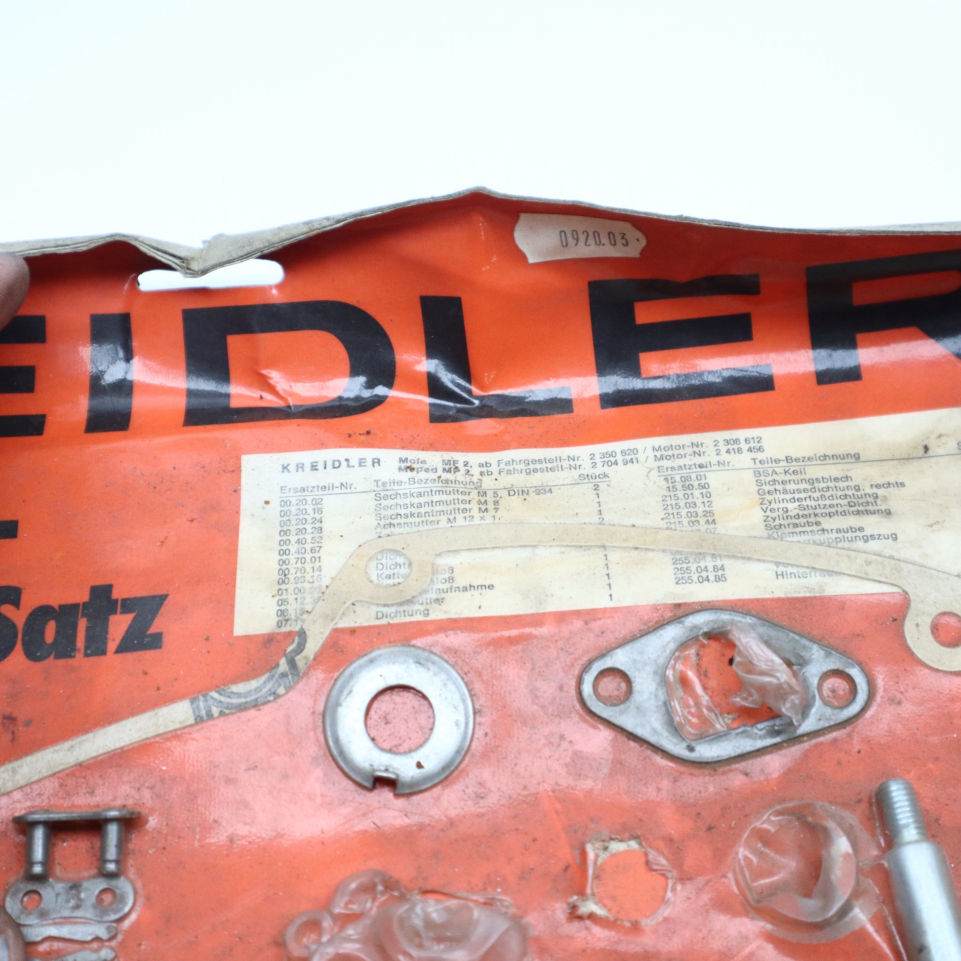Kreidler MF 2 Motor Dichtungen NOS NEU