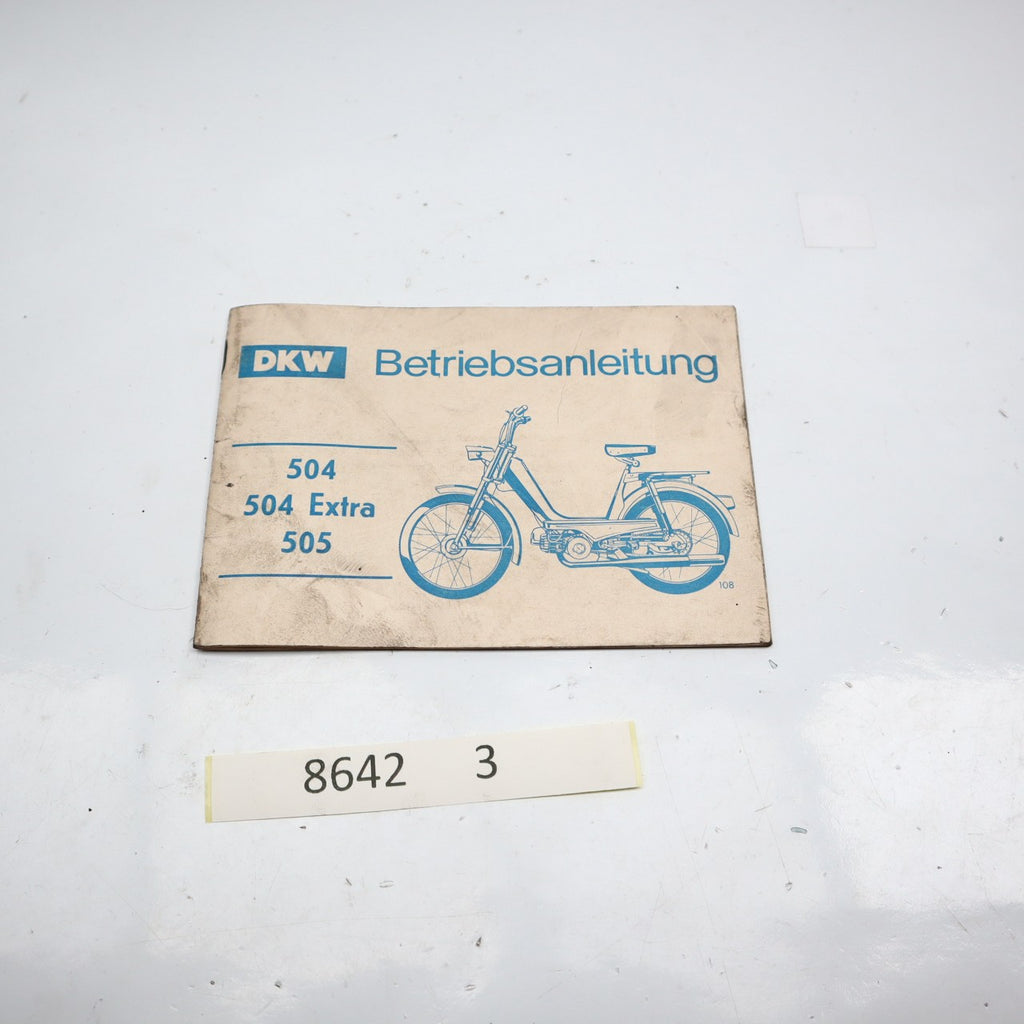 DKW 504 BETRIEBSANLEITUNG