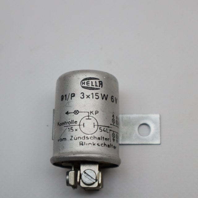 Hella 91 / P 3*15W 6V    Blinkerrelais NEU NOS