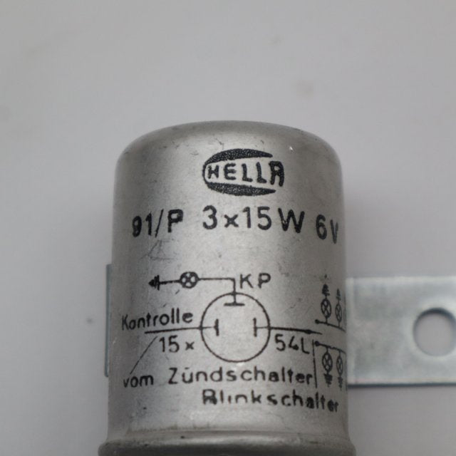 Hella 91 / P 3*15W 6V    Blinkerrelais NEU NOS