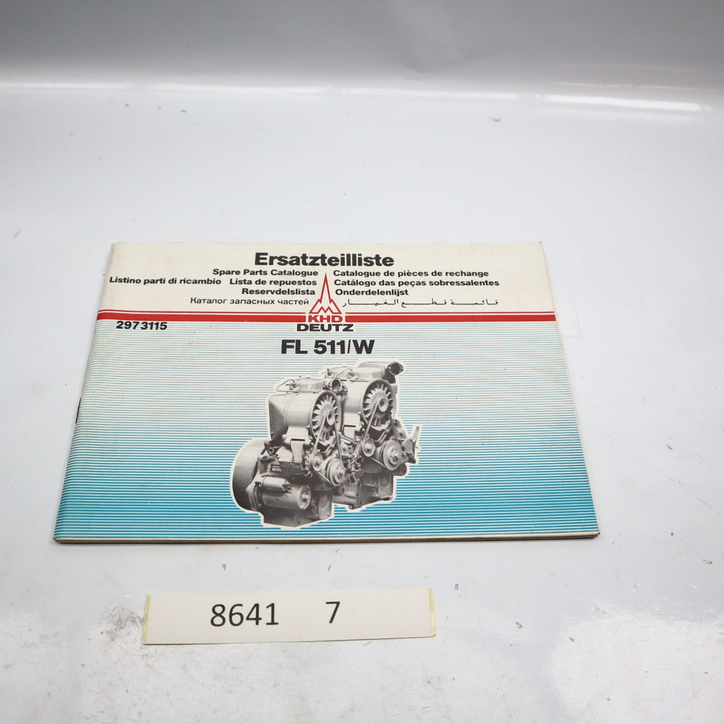 DEUTZ FL 511 / W MOTOR ERSATZTEILLISTE