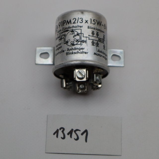 Hella Blinkerrelais 91PM 2/3 * 15W 6V   NEU NOS