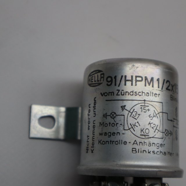 Hella Blinkerrelais  91/ HPM1 / 2*15W 6v NEU NOS