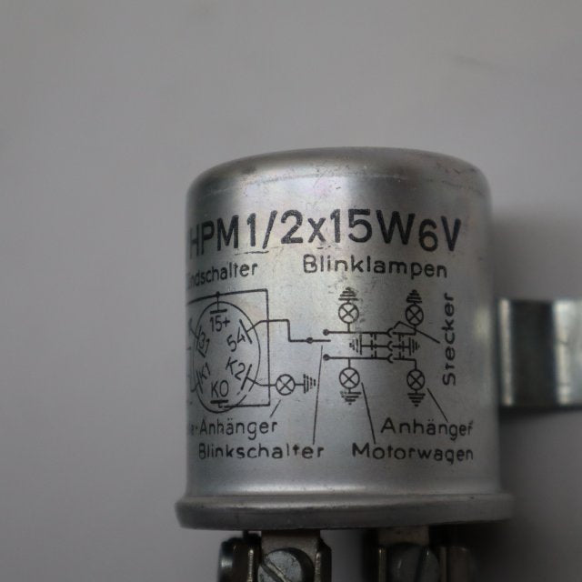 Hella Blinkerrelais  91/ HPM1 / 2*15W 6v NEU NOS
